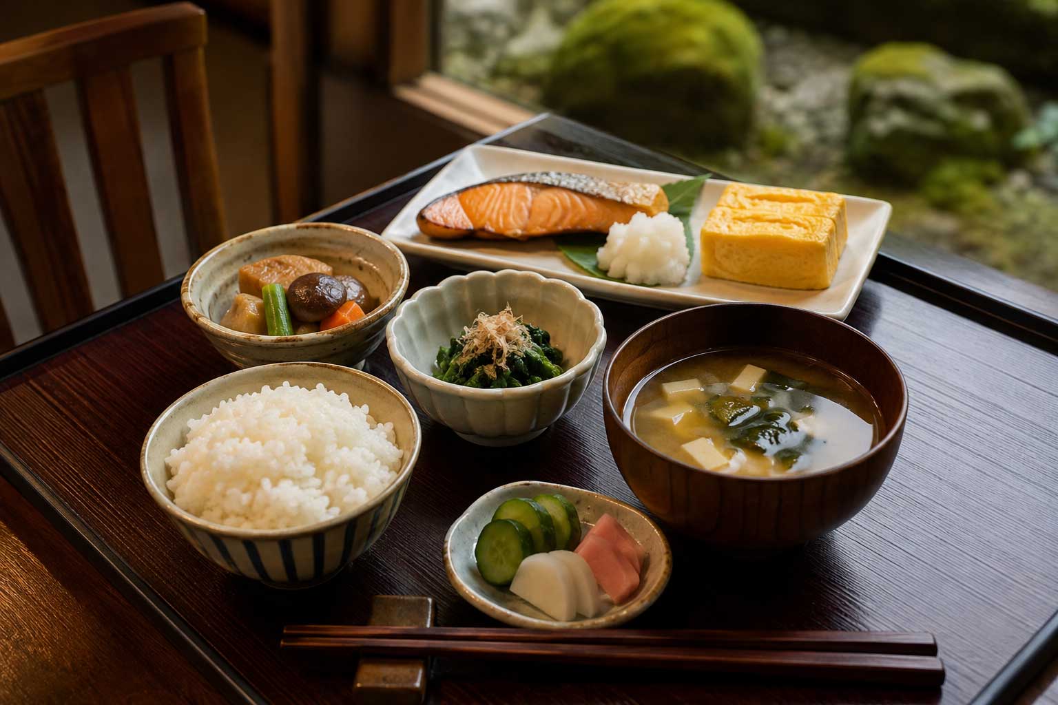 朝の一汁三菜